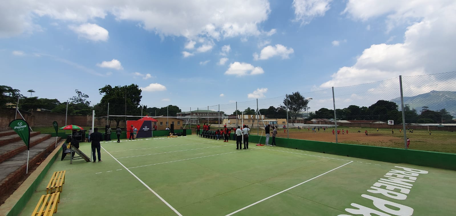 Volleyball court in Blantyre renovated